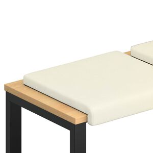 vidaXL Jastučić za klupu 4 kom. Kord Krem Dubina 35 cm