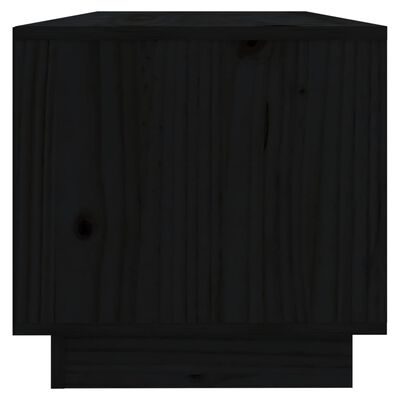 vidaXL TV ormarić crni 90 x 35 x 35 cm od masivne borovine