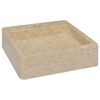 vidaXL Umivaonik krem 40 x 40 x 12 cm mramorni