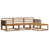 vidaXL Set vanjskih sofa 4 kom. Prirodna Čvrsto drvo akacije