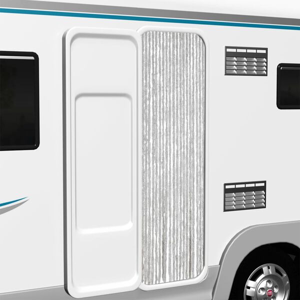 vidaXL Zastor protiv muha sivi 56x200 cm od &scaron;enila