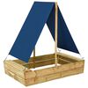 vidaXL Pje&scaron;čanik s krovom 80 x 60 x 97,5 cm od impregnirane borovine