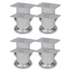 vidaXL Noge za kauč 8 kom okrugle kromirane 60 mm