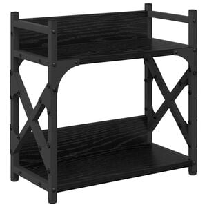 vidaXL Držač za printer Crni hrast 40 x 20 x 40 cm Konstruirano drvo