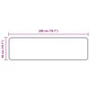 vidaXL Traka za tepih MARSA Antracit 200 x 50 cm Poliester i PVC