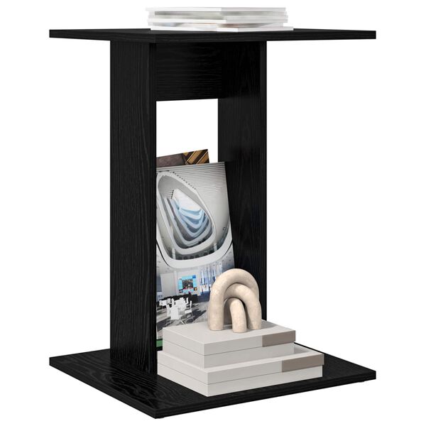 vidaXL Bocni stol Crni hrast 45 x 40 x 62,5 cm Konstruirano drvo