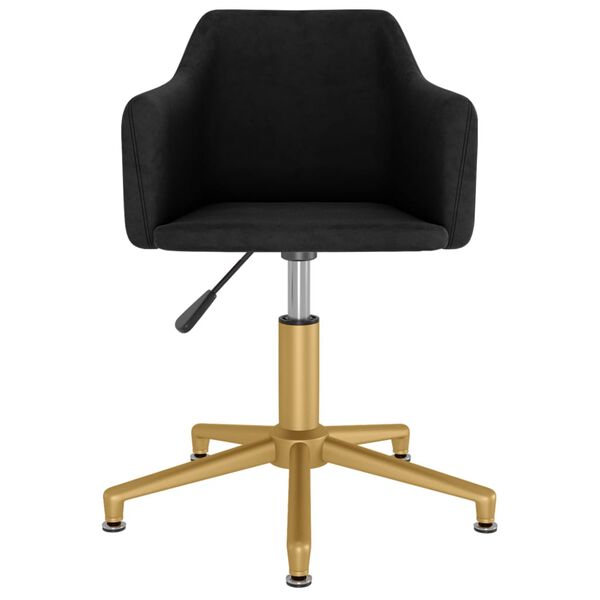 vidaXL Okretne blagovaonske stolice 6 kom crne bar&scaron;unaste