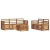 vidaXL Setovi sofa 6 pcs Prirodna Čvrsto drvo akacije