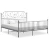 vidaXL Okvir za krevet sivi metalni 180 x 200 cm