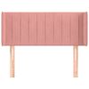 vidaXL Uzglavlje s u&scaron;ima ružičasto 103x16x78/88 cm bar&scaron;unasto