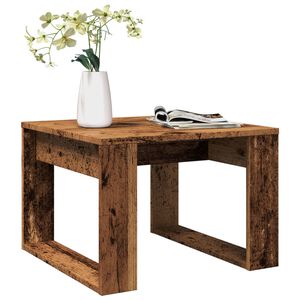 vidaXL Bočni stolić boja starog drva 50 x 50 x 35 cm konstruirano drvo