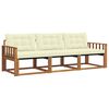 vidaXL Set vanjskih sofa 3 kom. Prirodna i krem