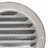vidaXL Pokrov ventilacije 2 pcs Srebrno 200 mm Nehrđajući čelik