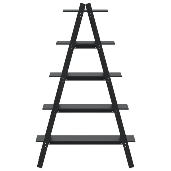 vidaXL Polica s 5 razina u A-obliku 110x40x180,5 cm masivna borovina