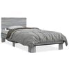 vidaXL Okvir za krevet boja hrasta 75x190 cm konstruirano drvo i metal