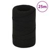 vidaXL Radno uže crno 2 mm 25 m poliestersko