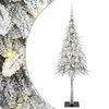 vidaXL Božićno drvce s 150 LED svjetlima Bijelo 120 cm PE i čelik