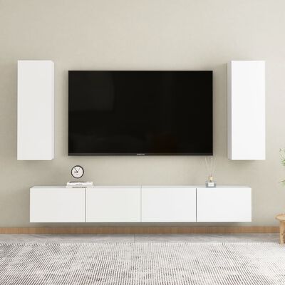 vidaXL TV ormarić bijeli 30,5 x 30 x 90 cm od konstruiranog drva