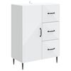 vidaXL Kreveta Bijela 66 x 34,5 x 89,5 cm Konstruirano drvo