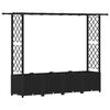 vidaXL Povi&scaron;eni krevet s mrežom i krovom Crna 203 x 40 x 136 cm PP
