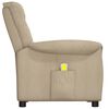 vidaXL Masažna fotelja na podizanje od mikrovlakana svjetlosiva