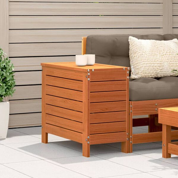 vidaXL Vrtni tabure vo&scaron;tano smeđi 62x31,5x52 cm od masivne borovine