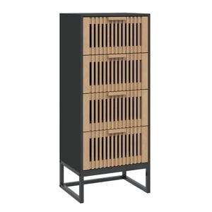 vidaXL Visoka komoda crna 40 x 30 x 95 cm od konstruiranog drva
