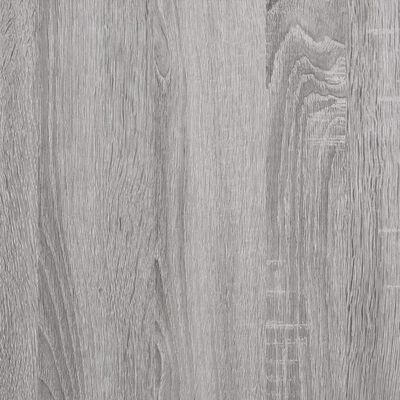 vidaXL Konzolni stol s policama siva boja hrasta 100x29x75 cm drveni