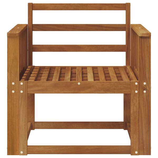 vidaXL Vanjski kauč Čvrsto drvo akacije Prirodna