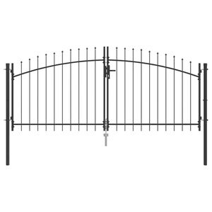 vidaXL Dvoja vrata WOERDEN 299,5 x 149,5 cm Čelik Može se zaključati