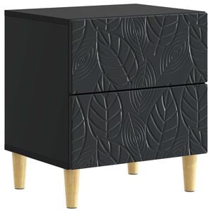vidaXL Noćni ormarić Crna 43 x 34,5 x 48 cm Konstruirano drvo