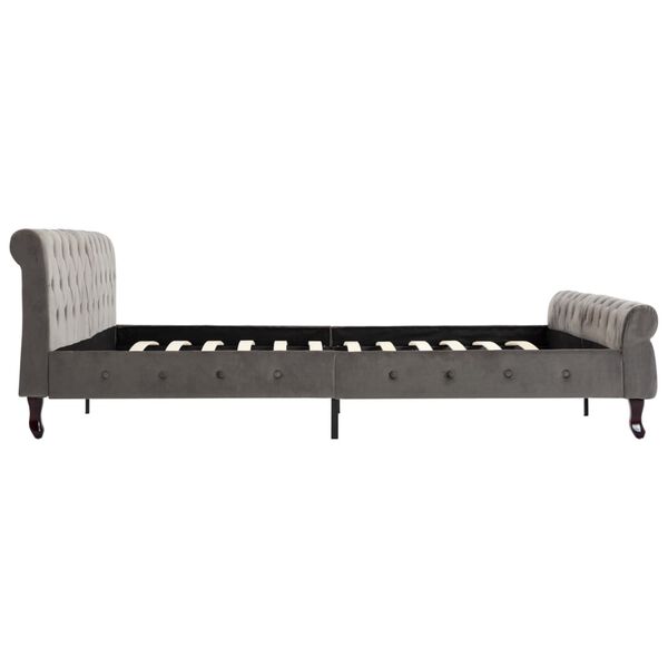 vidaXL Okvir kreveta sivi bar&scaron;unasti 200 x 200 cm