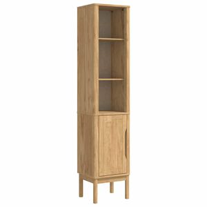 vidaXL Visoki ormarić za kupaonicu FLORO Vosak smeđa 35 x 30 x 160 cm