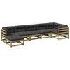 vidaXL 7-dijelni set vrtnih sofa od impregnirane borovine s jastucima