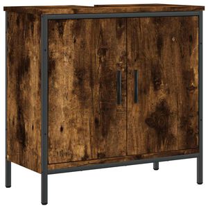 vidaXL Ormarić za umivaonik boja dimljenog hrasta 60x30x60 cm drveni