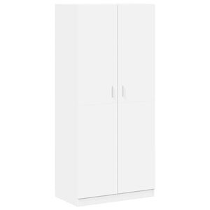 vidaXL Ormar bijeli 90 x 52 x 200 cm od konstruiranog drva