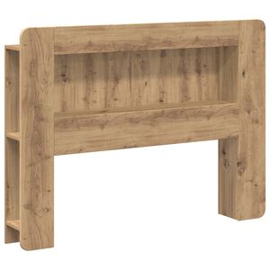 vidaXL Glava kreveta s ormarićem Hrast artisan Konstrukcijsko drvo