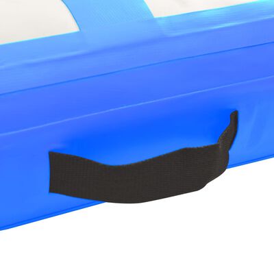 vidaXL Strunjača na napuhavanje s crpkom 800 x 100 x 15 cm PVC plava