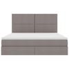 vidaXL Krevet s madracem i skladi&scaron;tem Sivo-smeđa 180 x 200 cm