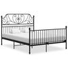 vidaXL Okvir za krevet crni metalni 140 x 200 cm