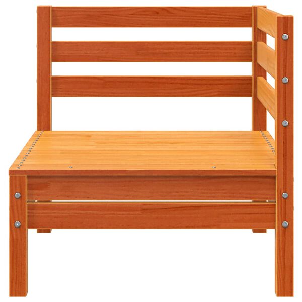 vidaXL Kutna vrtna sofa vo&scaron;tano smeđe boje od masivne borovine