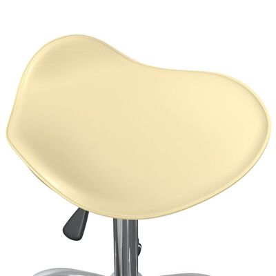 vidaXL Okretne blagovaonske stolice od umjetne kože 4 kom krem