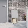 vidaXL Sandučić za pakete Srebrno 44 x 22 x 82 cm Nehrđajući čelik