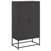 vidaXL Visoka komoda crna 68,5 x 38,5 x 123,5 cm čelična