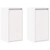 vidaXL Zidni ormarići 2 kom bijeli 30 x 30 x 60 cm od masivne borovine