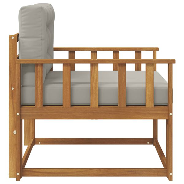 vidaXL Srednja sofa za van Čvrsto drvo akacije Prirodna