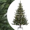 vidaXL Umjetno božićno drvce s nogom 120 cm 150 LED lampica