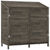 vidaXL Vrtno spremi&scaron;te antracit 102 x 52 x 112 cm od masivne jelovine