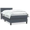 vidaXL Box spring krevet s madracem tamnosivi 80 x 220 cm bar&scaron;unasti