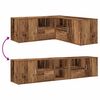 vidaXL Kutni ormarić boja starog drva 200x40x45 cm konstruirano drvo